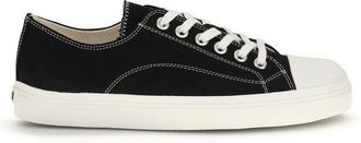 Moschino Black Cotton Low Top Mens Sneakers