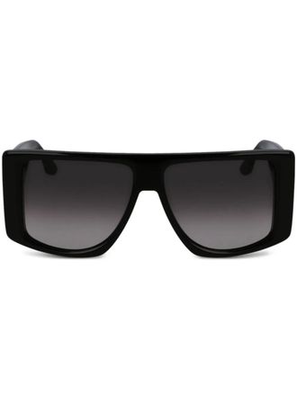 Victoria Beckham logo-plaque sunglasses - Black