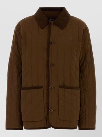 A.P.C. leone stretch nylon collared jacket