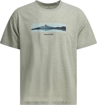 Montbell Grafisch T-shirt - Heren - T-shirts - Grijs - XL - Polyester - Tops