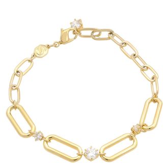 Swarovski Gold-Tone Plated Constella Chain Bracelet