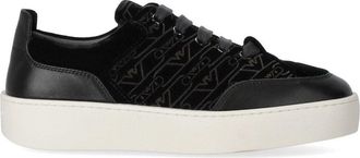 Emporio Armani Black Monogram Sneaker