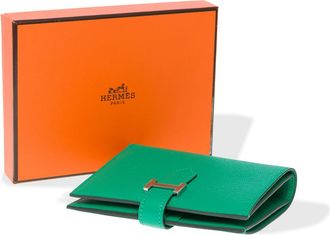 Herm&egrave;s B&eacute;arn Compact Wallet - Mint Green