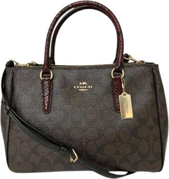 Coach Pre-owned Handbags, female, Brown, Size: ONE SIZE Pre-owned Plastic handbags