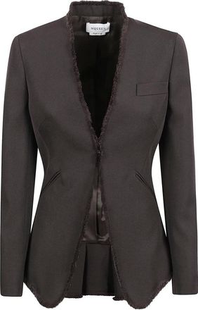 Alexander McQueen Dames, Jassen, Bruin, Maat: XS Wol