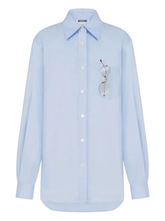 Moschino Camicia con colletto alla francese - Blu