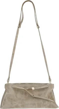 Benedetta Bruzziches Rectangular Shoulder Bag in Calfskin Leather