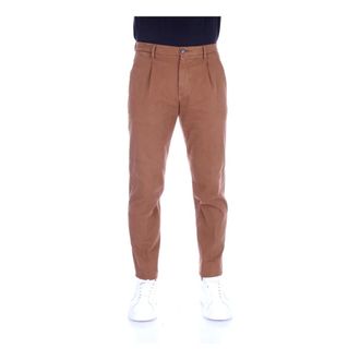 BRIGLIA 1949 Heren, Broeken, Bruin, Maat: 2XL Katoen