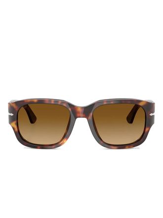Persol tortoiseshell square sunglasses - unisex - Acetate - 52 - Brown