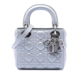 Dior Pre-owned Dior Mini Iridescent Lambskin Cannage Lady Dior Ladies GB5R4Y8G0FEWMCOU