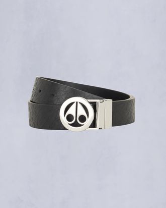 Moose Knuckles Circular Logo Icon Belt