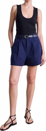 Apiece Apart Short Bari Shorts In Navy