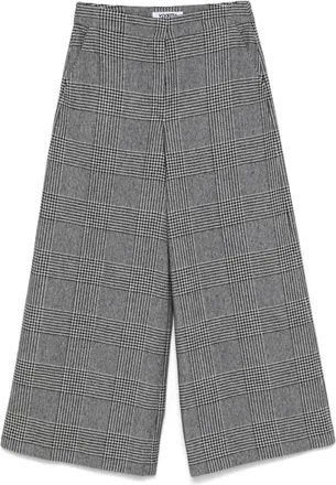 Vivetta Vivetta, Broeken, Dames, Grijs, L, Katoen, Crop Wide Broek