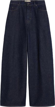 Max Mara Wide Jeans, female, Blue, Size: 2XS Tabella Wide-leg Jeans