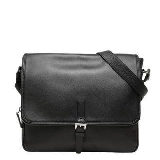 Prada Pre-owned Vintage Messenger Bag - Heren - Vintage Schoudertas - Zwart - ONE Size - Leer - Vintage