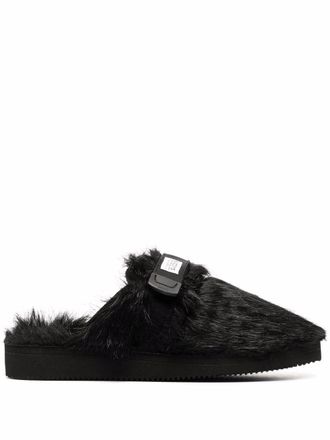 Suicoke Zavo textured slippers - Black