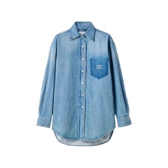 Miu Miu Logo-patch Shirt