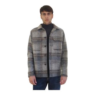 AT.P. CO Orlando Overshirt - Heren - Zomerjassen - Veelkleurig - M - Wol - Jassen