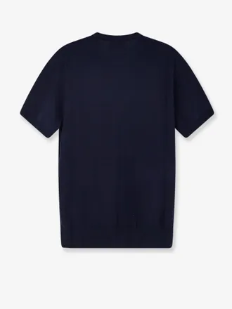 Alpha Studio Cotton Crewneck Sweater - Navy