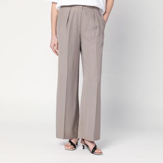 Calvin Klein Pantalone color cenere in misto lino