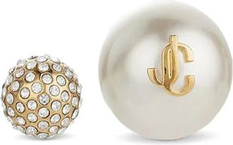 Jimmy Choo London Auri Studs - female - Jimmy Choo - Earrings - White - ONE SIZE - Accessories