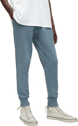 AllSaints All Saints Raven Mens Slim Fit Sweatpants Fleece Bottoms Casual Cuffed Cotton - Blue - Size 2XL