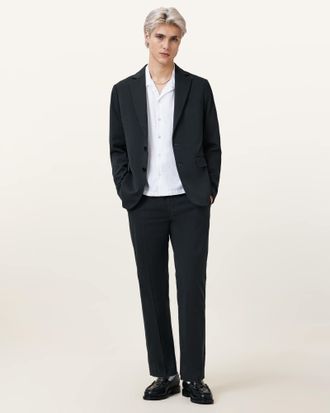 AllSaints Cotton Bay Slim Fit Blazer, Size: 36