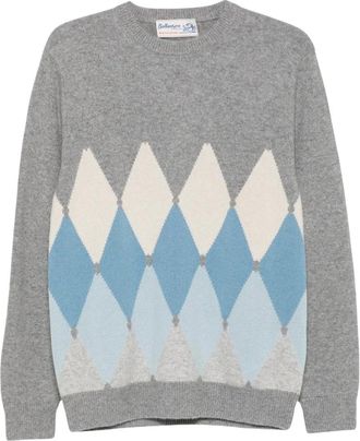 Ballantyne Hombre, Jerseys, Gris, Talla: XL