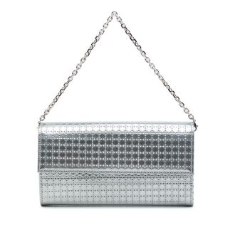 Dior Pre-owned Dior Metallic Patent Microcannage Lady Croisiere Wallet On Chain Ladies 33GKYC741Y3I8KLR