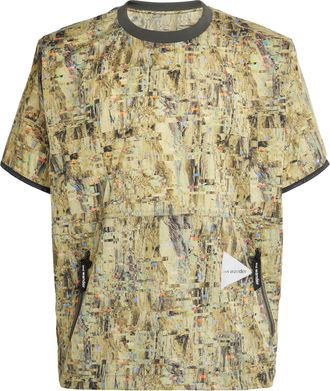 And Wander Printed Pertex Wind T-Shirt Size S