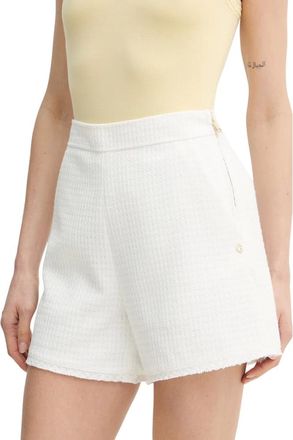 Guess Korte Broeken, Dames, Beige, M, Leer, Eulalie Shorts