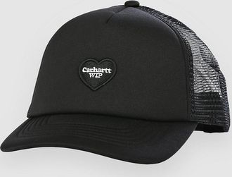 Carhartt Work in Progress Heart Patch Trucker Cap schwarz