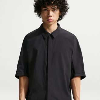 Nike Mens Tech Helios Dri-FIT Short-Sleeve Top in Black | II2350-010