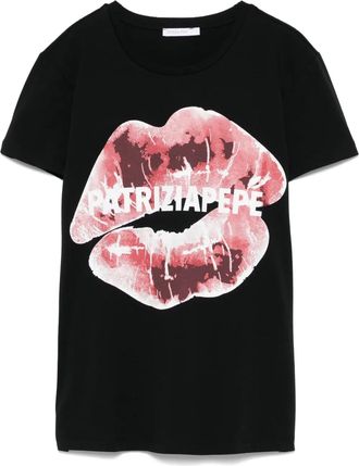 Patrizia Pepe printed T-shirt - Black