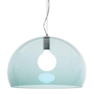 Kartell FL/Y Pendant plastic material blue / &Oslash; 52 cm - Recycled PMMA - Kartell