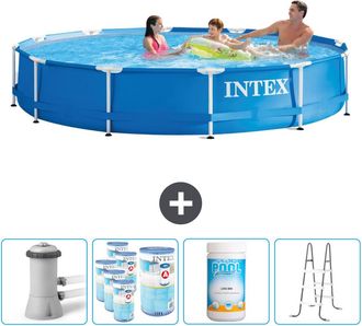 Intex Piscina Con Estructura Redonda - 366x76 Cm - 7-piezas Scb96