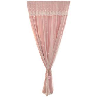 OEM Cortinas Cortas Con Recortes En Forma De Estrella Para Ni&ntilde;os, Perfectas Para Ventanas Peque&ntilde;as De Dormitorios (120 X 150 Cm)