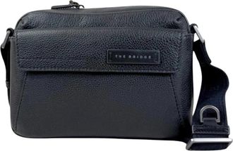 The Bridge Ludovico Crossbody - Heren - Schoudertassen - Zwart - ONE Size - Leer - Tassen