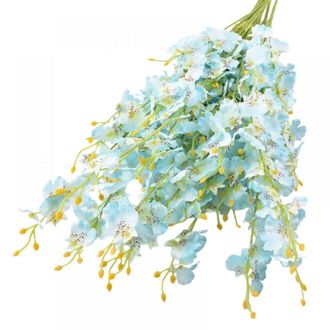 OEM Cinco Orqu&iacute;deas Artificiales, Orqu&iacute;deas Bailarinas De Seda De Imitaci&oacute;n, Flores Artificiales De Tallo Largo, Adecuadas Para El Hogar, Bodas, Oficinas,