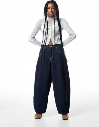 Levi's Womens Ultra-wide-leg barrel-leg jean