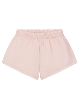 SKIMS Lace-trim Poplin Shorts - Pink - M (UK12-14)