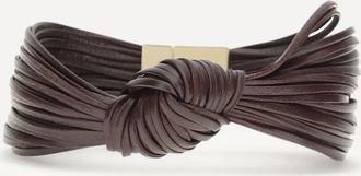 Bottega Veneta Bracciale Knot in pelle Woman L
