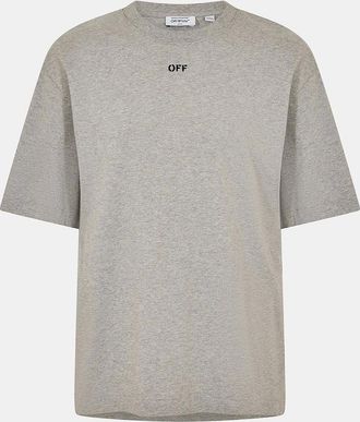 Off-white Mens Crew Neck Short Sleeve Skate T-Shirt - Grey/Multi - Size: 36