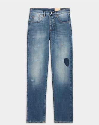 Fortela 911 Superjohn Japan Selvedge 5 Pocket High Waist Denim Pants in Custom Wash at Nordstrom, Size 33