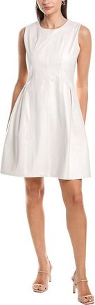 Anne Klein Seamed Fit & Flare Pearlized Mini Dress