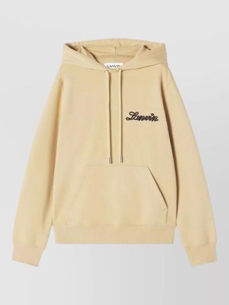Lanvin cotton logo-detail hooded sweatshirt