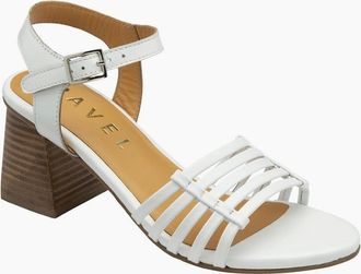 Ravel Womens Kiplin Womens Heeled Sandals - White - Size: 5