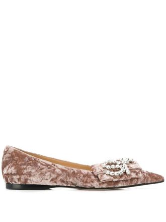 Sergio Rossi SR Icona ballerinas - Roze