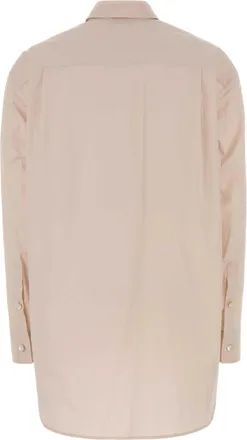 Jil Sander Womens Cotton Poplin Oversize Shirt Pink