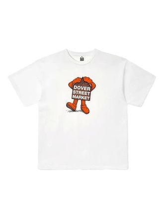 Kaws x Dover Street Market T-shirt con stampa grafica - Bianco